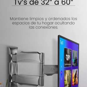 Soporte North Bayou Nb P40 Tv Brazo Largo Alta Resistencia Original.